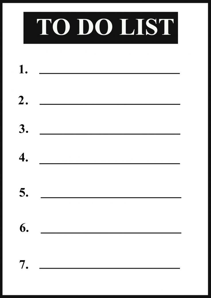 Free Printable To Do List Template CE5 | List template, To do lists ...