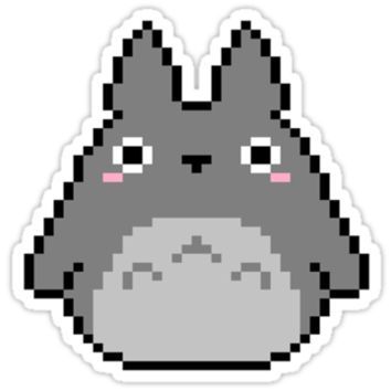 Shop Redbubble Totoro on Wanelo | 8 bit, Totoro, Pixel art pattern