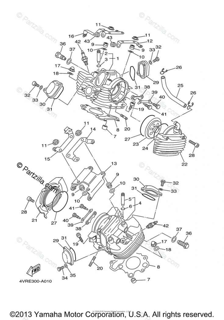 Yamaha V-star 7 Engine Diagram | Yamaha v star, Custom chopper, Yamaha