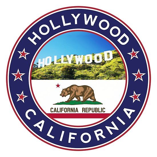 Hollywood , California, Hollywood t-shirt, Hollywood sticker, Hollywood ...