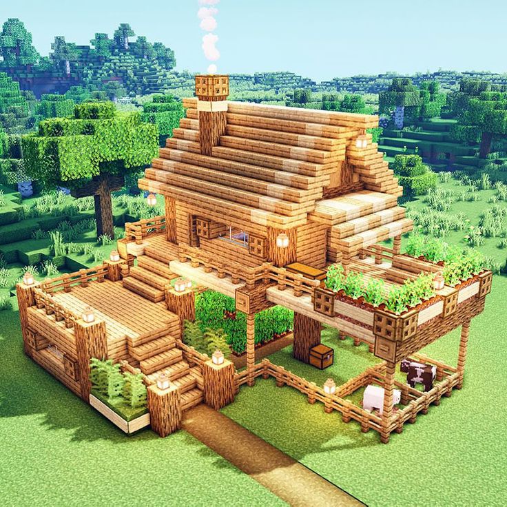 50 Minecraft House Ideas and Tutorials - Mom's Got the Stuff | Чертежи ...