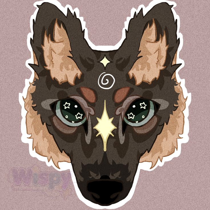 of moon and the stars☄️ || German shepherd therian mask idea ...