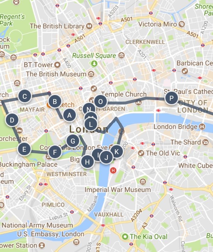 Best of London in 2 to 3 days Sightseeing Walking Tour Map and other ...