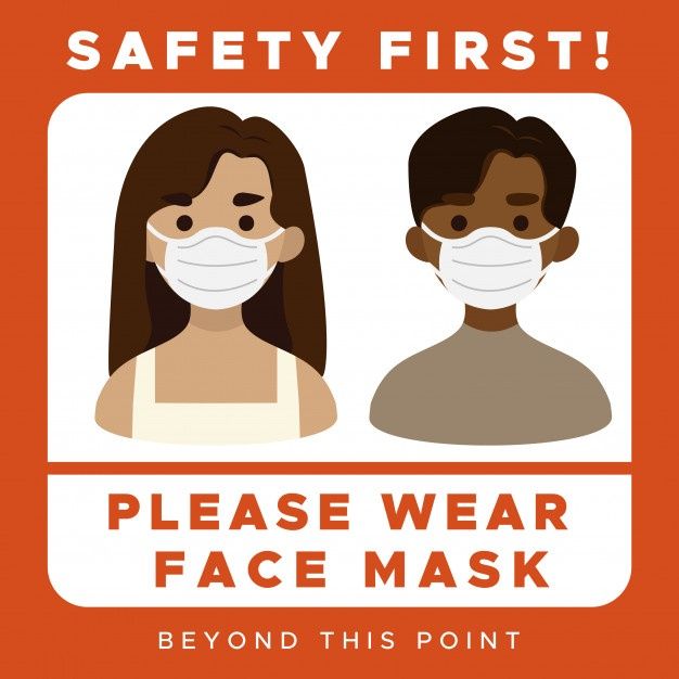 Please Wear Face Mask Sign in 2020 | Entry signs, Face mask, House ...