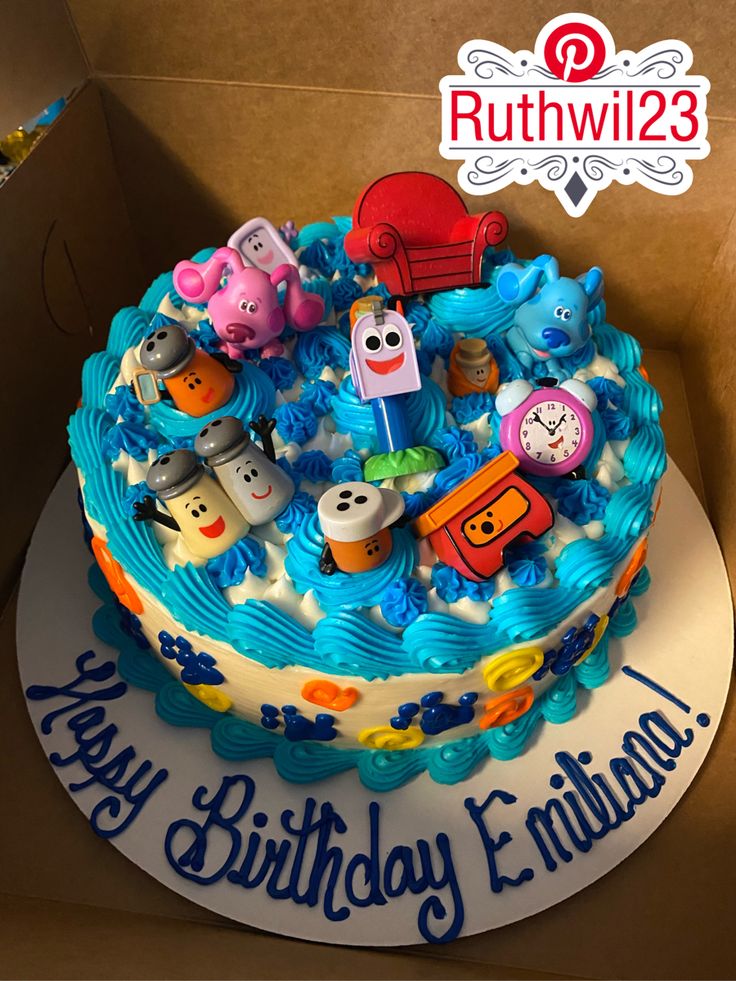 Blue’s Clues Birthday Party | Blue's clues birthday cake, Pig birthday ...