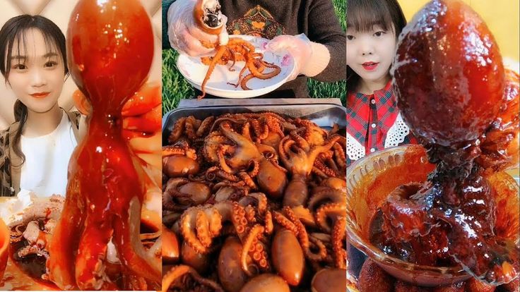 【OCTOPUS CHALLENGE】INSANE CHINA MUKBANG ASMR OCTOPUS EATING SHOW ...