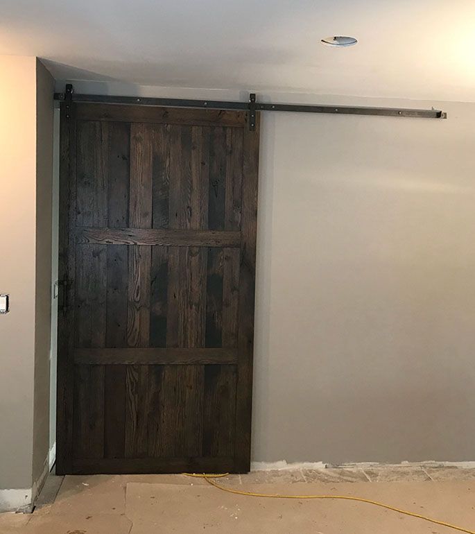 Rustic Oak Barn Doors For Andrew | Wood home decor, Nyc interior design ...