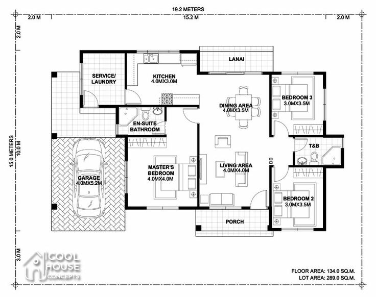 Pin by Brent Seepersad on House Plans | Three bedroom house plan, Home ...