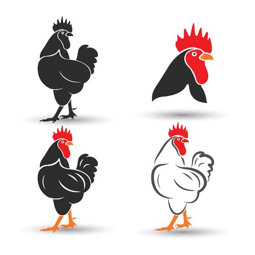 Creative chicken logos vector design 03 - https://www.welovesolo.com ...