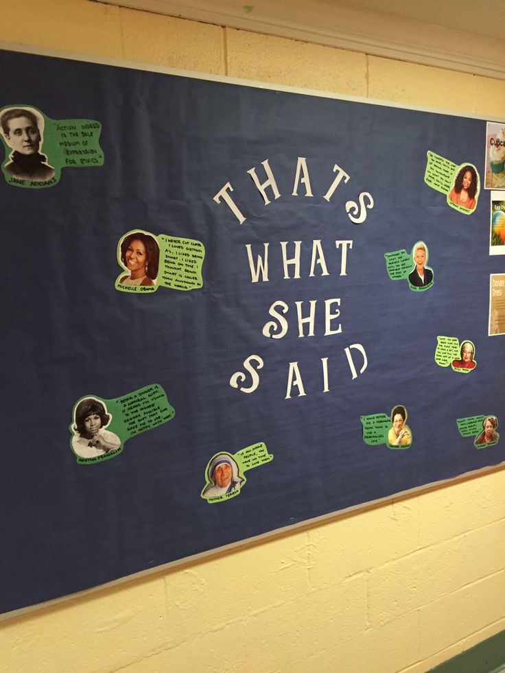 Our March bulletin board in honor of Women's History Month! | Women ...