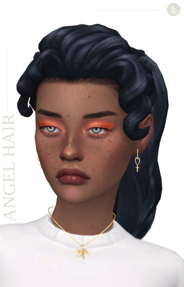 ANGEL HAIR | Sims 4 characters, Sims 4, Sims cc