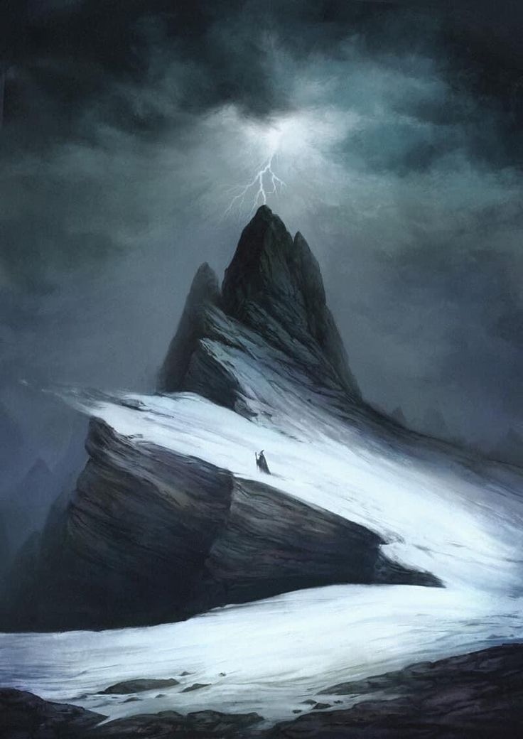 Pin by ohiorockfan on Tolkien | Fantasy landscape, Mountain paintings ...