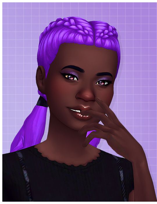 @naevys-sims‘s lavender hair in the witching hour palette! defaults ...