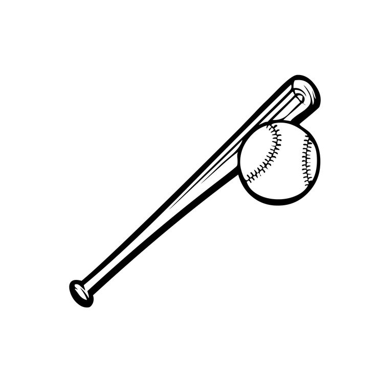 Baseball SVG Clipart Baseball Ball SVG Dxf Png Sport Svg Baseball Bat ...