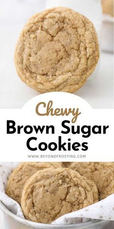 Soft and Chewy brown sugar cookies are made with all brown sugar ...