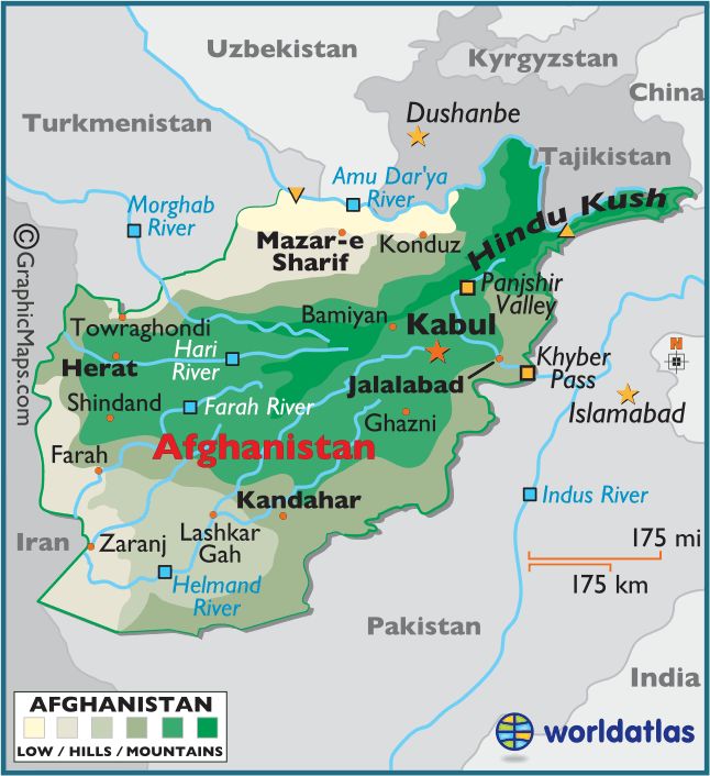 Afghanistan Maps & Facts | Map, Geography map, Afghanistan