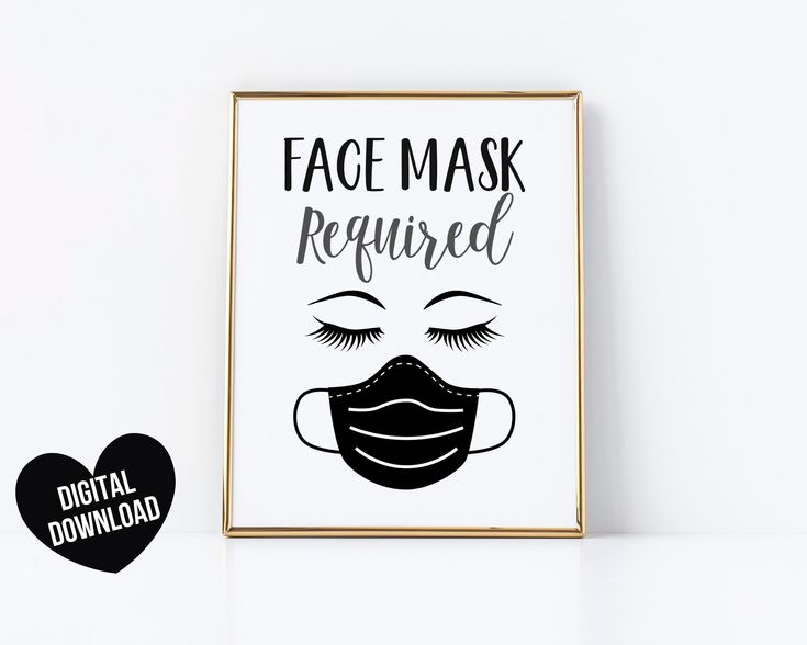 Face Mask Sign Please Wear a Mask Sign Printable Face Mask - Etsy in ...