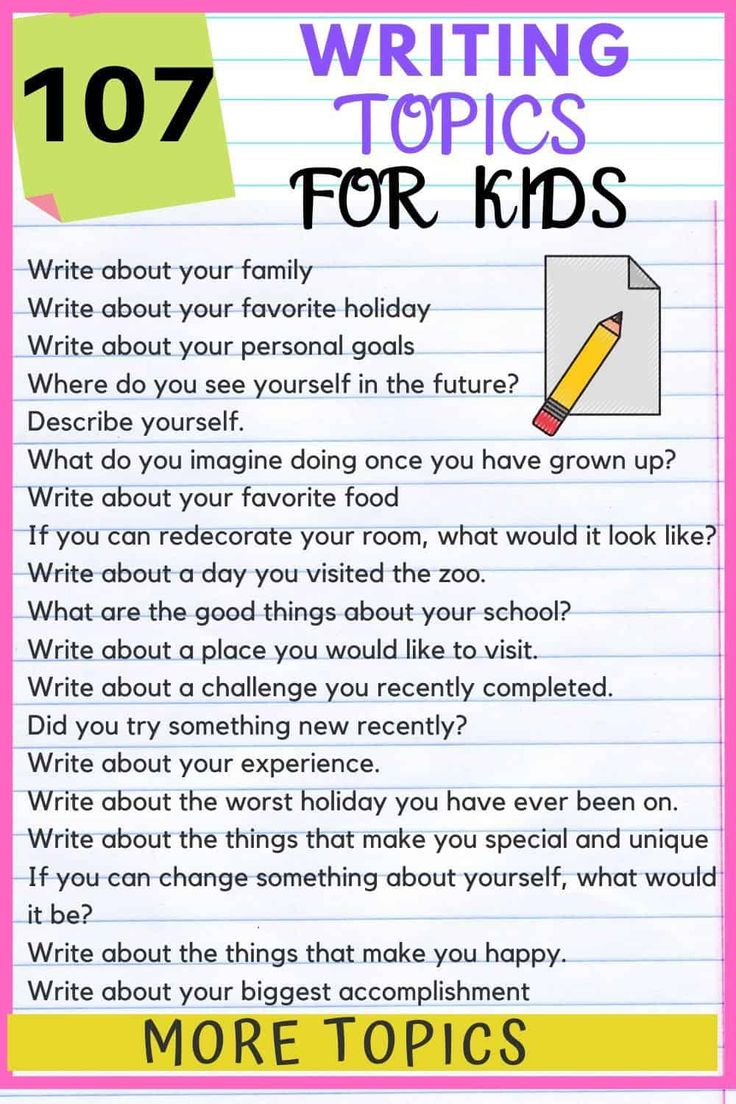 107 Creative writing topics for kids: Imaginative & Fun | Writing ...