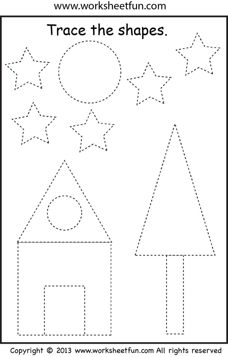 Trace Your Way To Learning Shapes With These Printable Shape Tracing ...