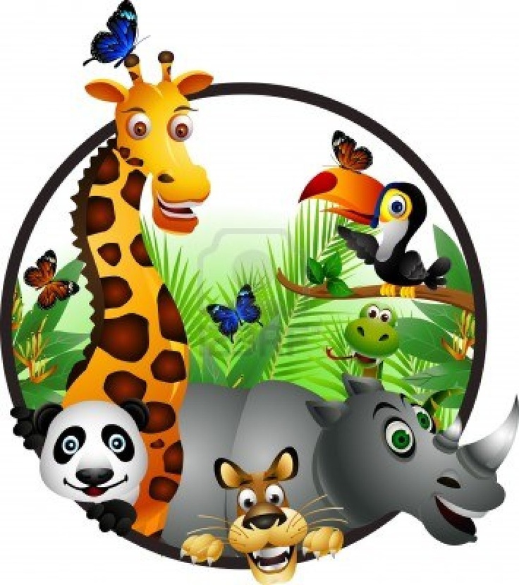 Wild African Animal Cartoon 