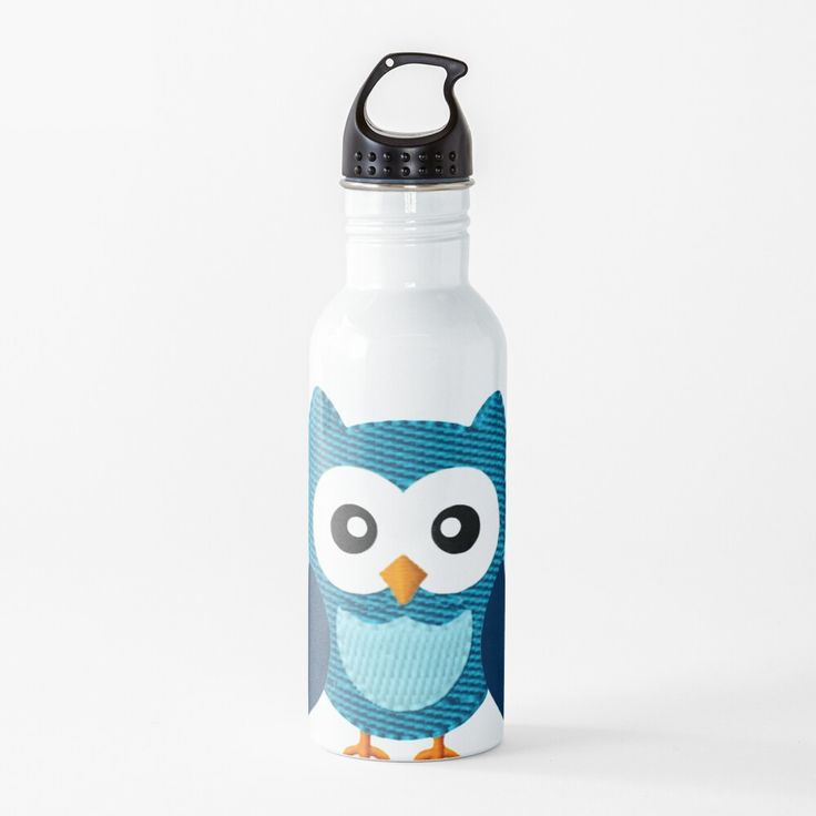 Large Owl Water Bottle by MarcSabuncu | Owl bags, Bottle, Owl