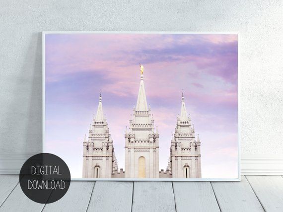 Salt Lake Temple Photo Instant Download | Temple photography, Lds ...