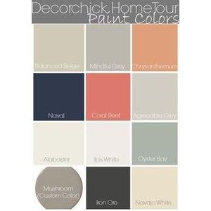 Coral Paint Color Chart