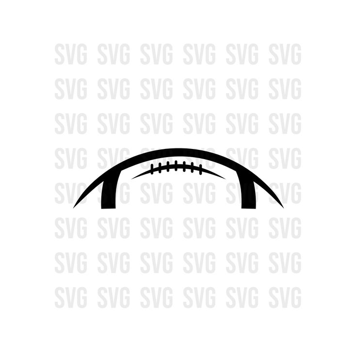 Half Football Svg, Custom Half Football Svg, Football Svg, American ...