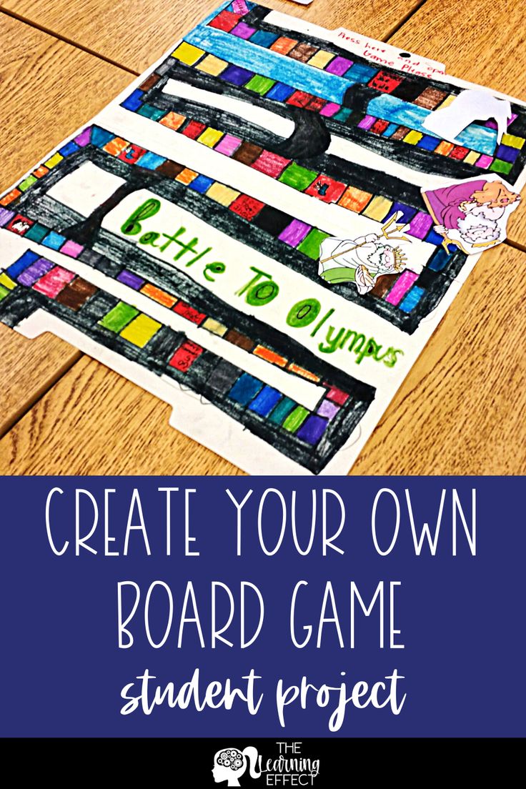 Create Your Own Board Game Project | Fun No Prep Activity | End of the ...