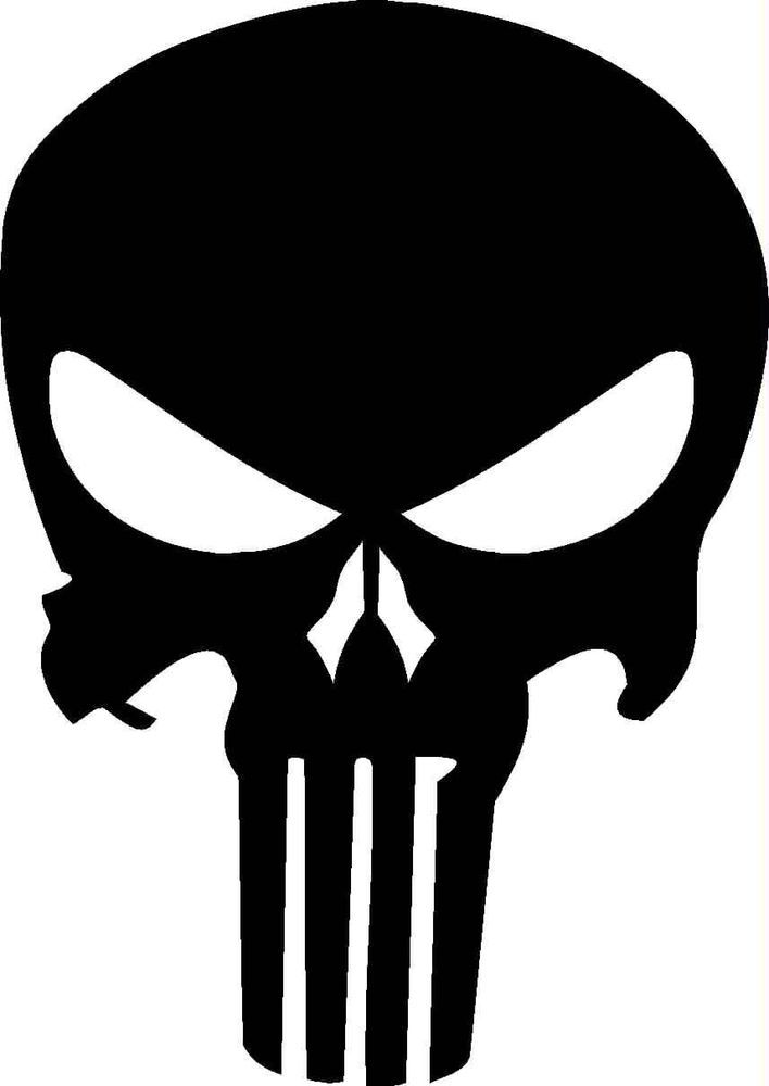 The Punisher Decal | Punisher logo, Skull stencil, Punisher skull