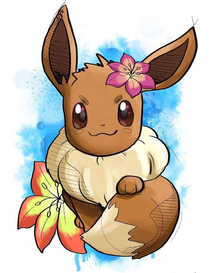 Eevee, Pokemon | Pokemon eevee, Pokemon tattoo, Pokemon eeveelutions