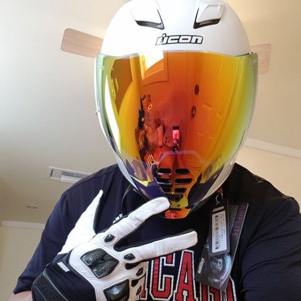 Icon Airflite Face Shield - RevZilla | Cool bike helmets, Custom ...