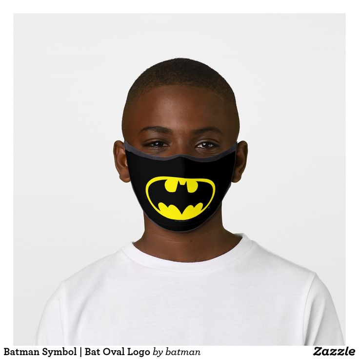 Batman Symbol | Bat Oval Logo Premium Face Mask Oval Logo, Batman ...