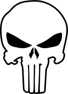 Punisher Logo Vector – Item 5 Magz Free Download | Skull stencil ...