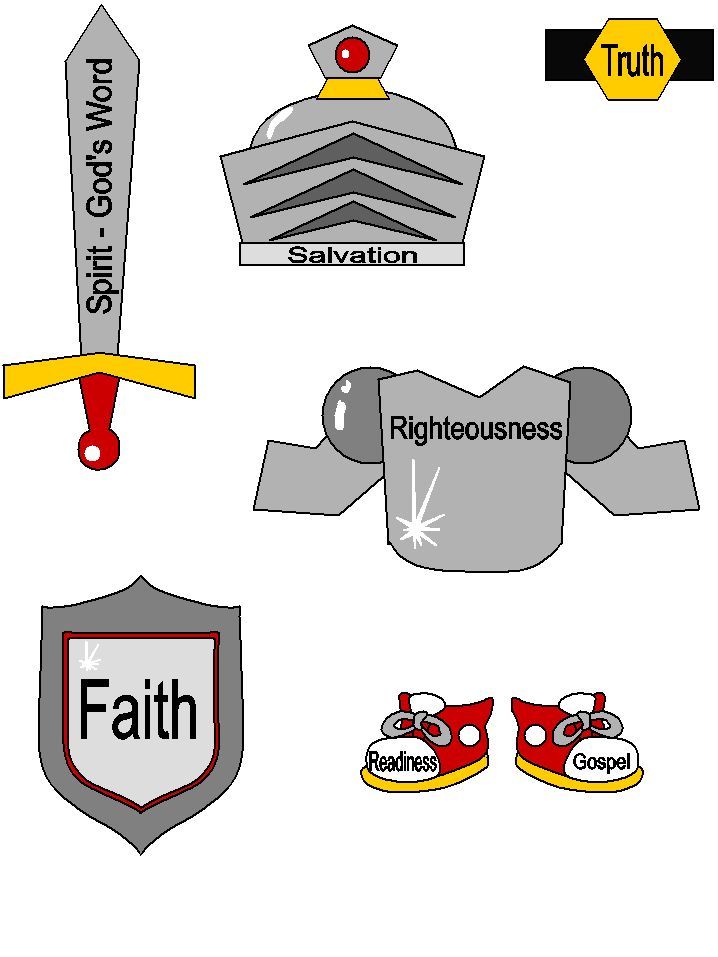 The armor for put on the armor of God template. What a great activity ...