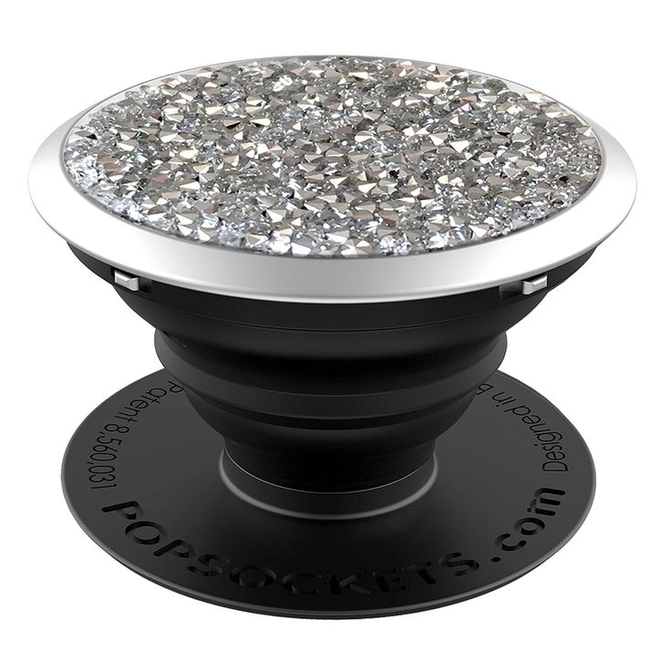 Silver Crystal PopSocket with Crystals by Swarovski® | Popsockets ...