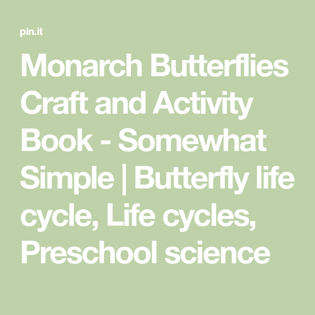 Monarch Butterflies Craft and Activity Book