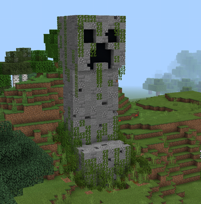 A creeper statue i made on mobile. What do you think? - Minecraft ...