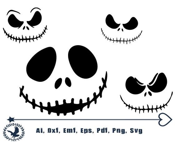 Download Jack skellington stenciljack skellington SVG Nightmare ...