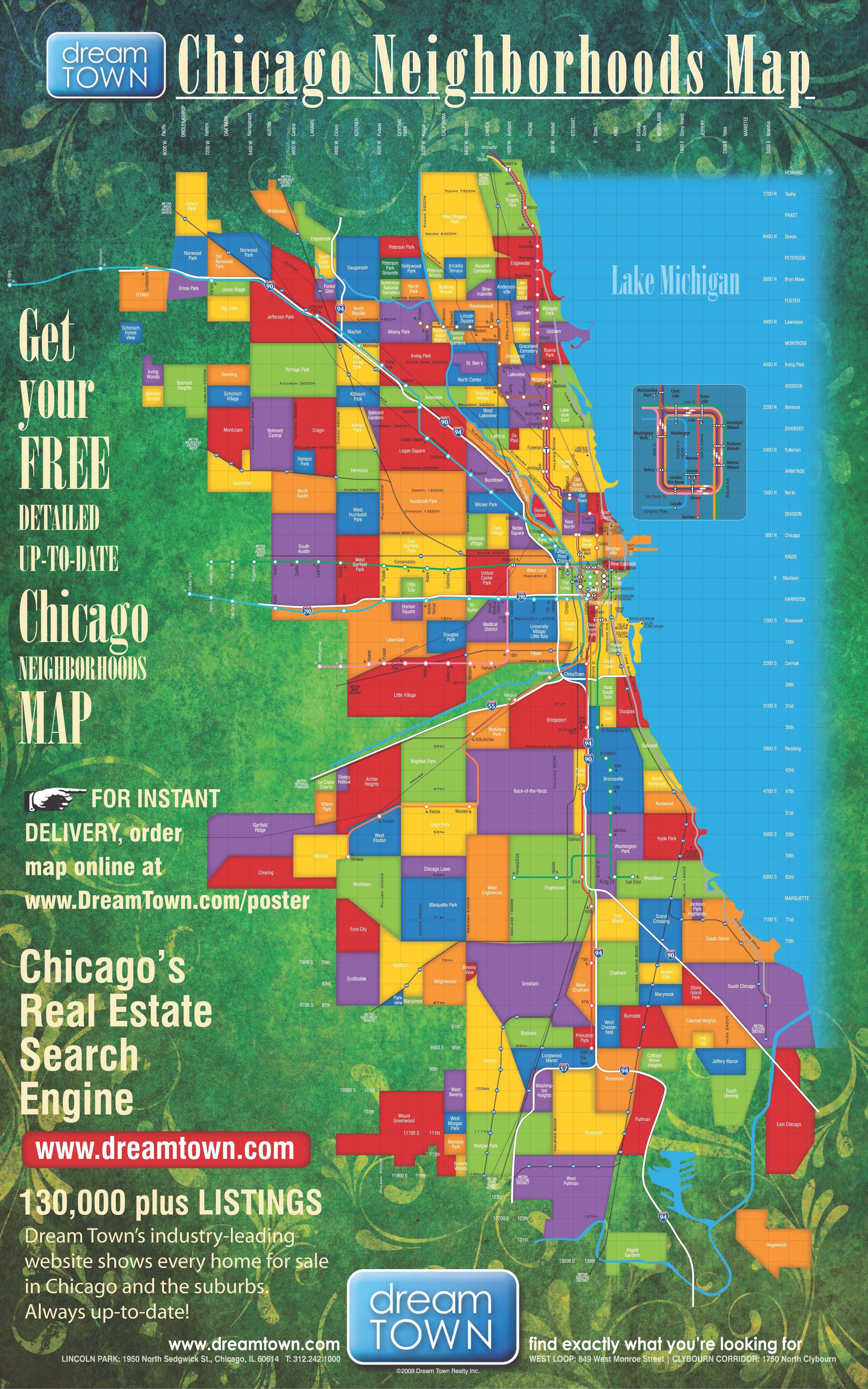 Chicago Printable Map