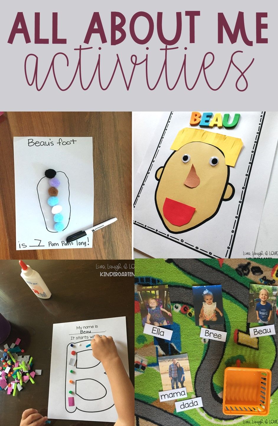 All About Me Activities | All about me activities, About me activities ...