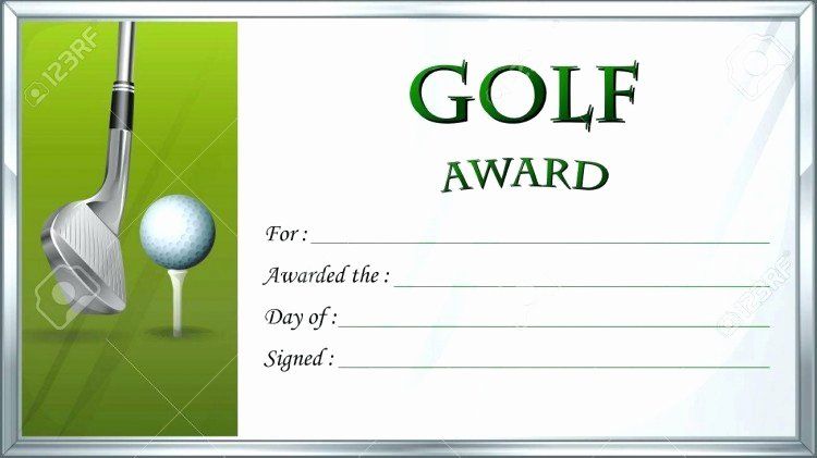 golf gift certificate template 4 gift certificate pertaining to golf ...