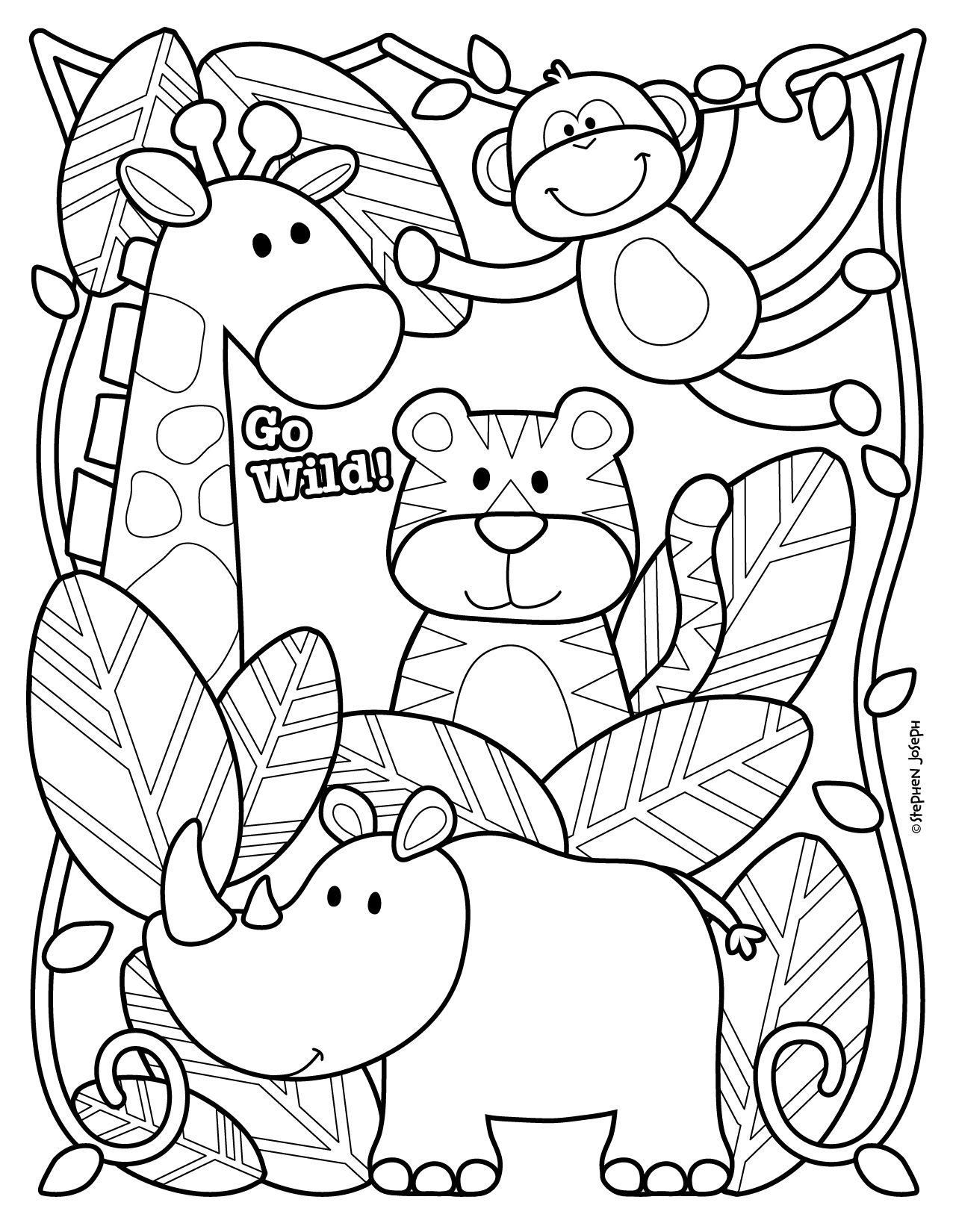 Zoo Printable Coloring Pages