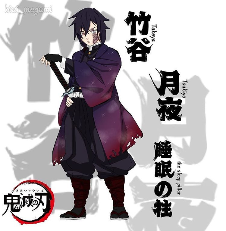 Ki Me En Instagram Demon Slayer Description Kanji 竹谷 月夜 Rōmaji Takeya Tsukiyo Characteristics Race Human Gender Male Age Slayer Demon Slayer Anime