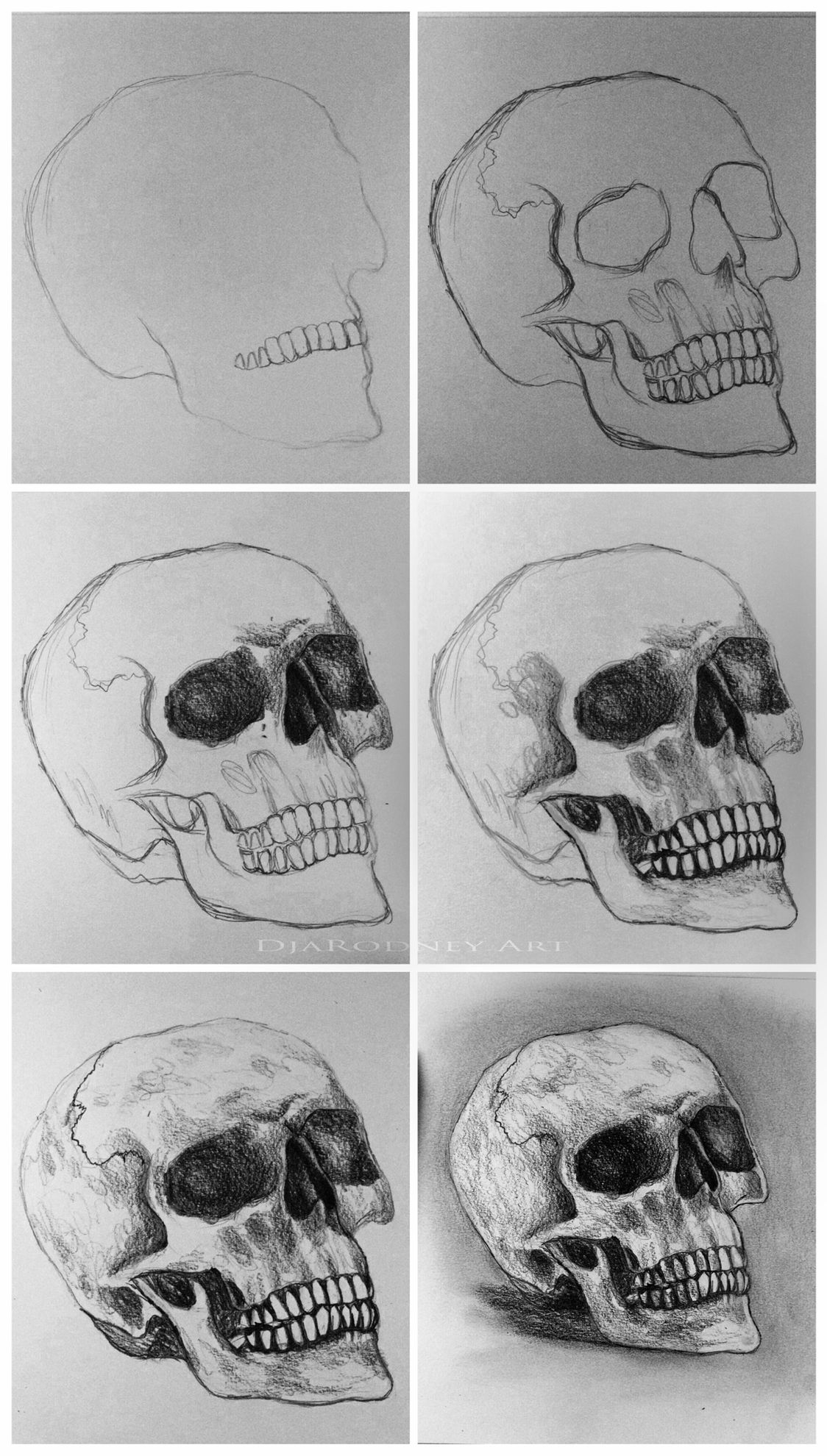 How to draw a skull click on the link easy skull drawing step