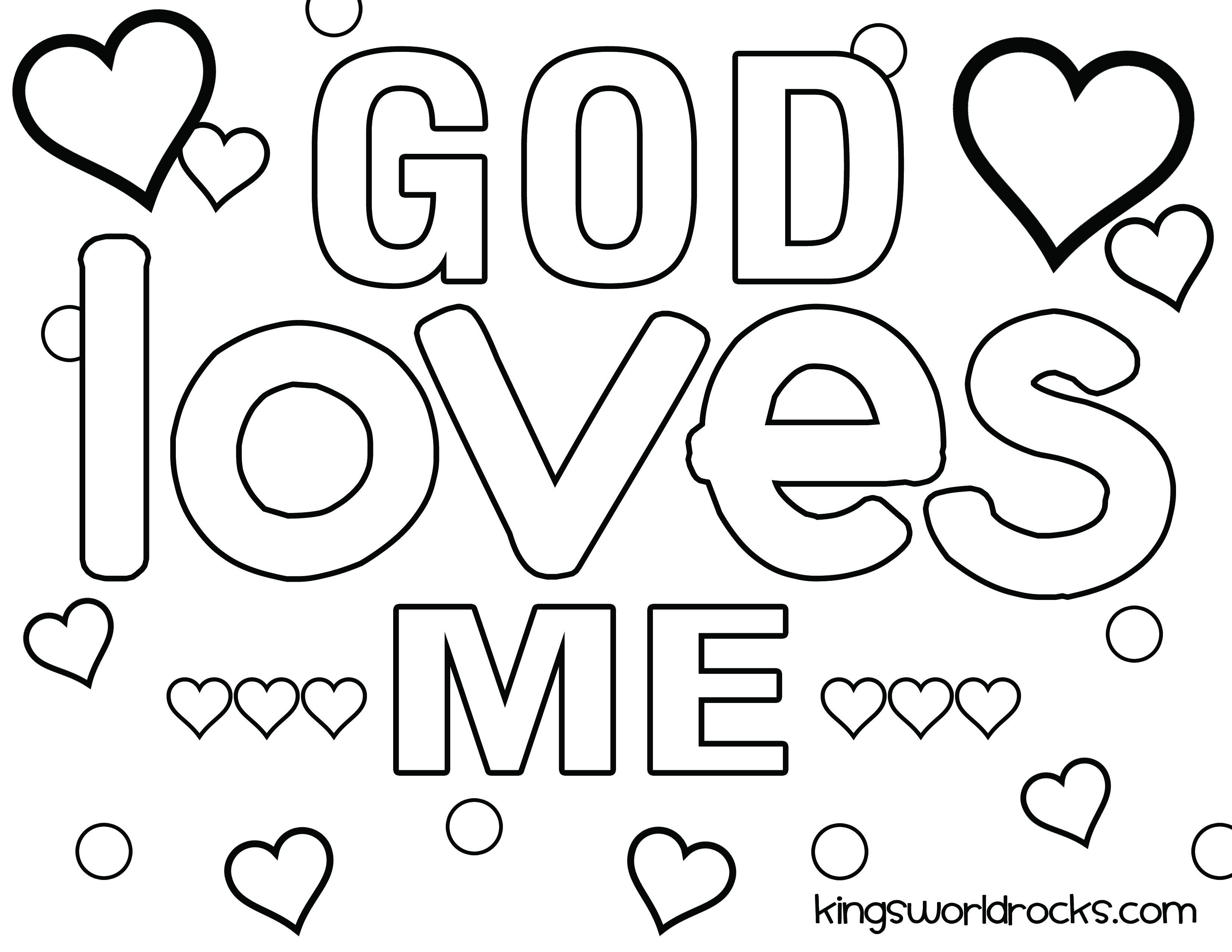 Printable God Is Love Activity Sheet