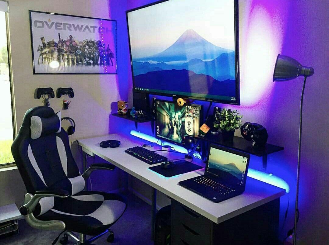 Gaming Desks » Free To Play MMORPG Guides | Gaming room setup, Video ...