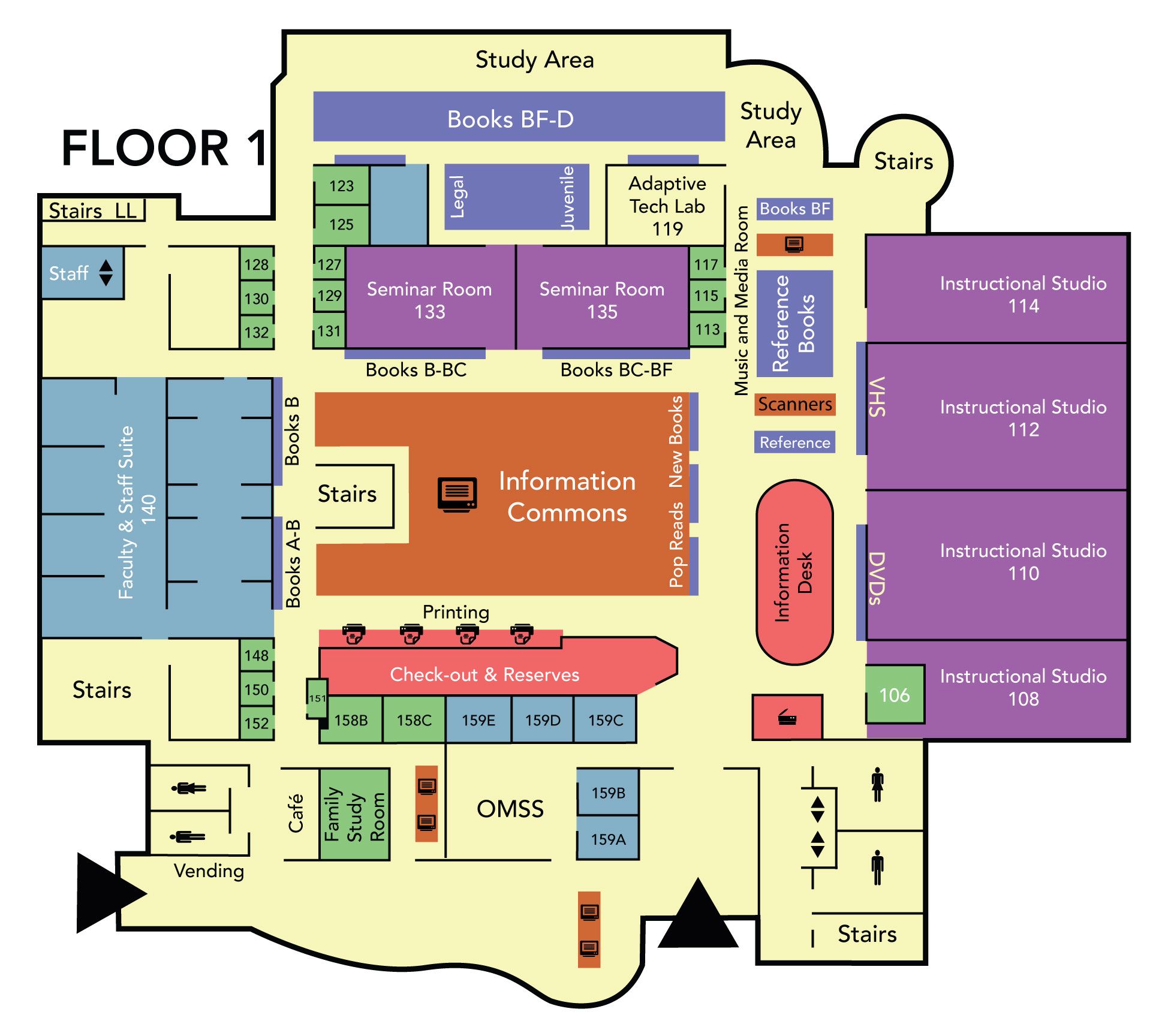 Ferris library floor plan | Library floor plan, Library, Ferris state ...