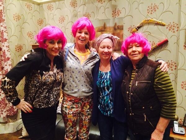 The Eastenders crew rocking wigs for Wig Wednesday 2014. Eastenders ...