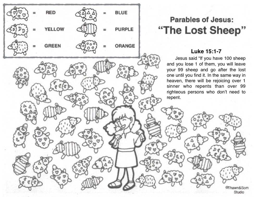 The Parable of the Lost Sheep Sunday School Decorations, Sunday School ...